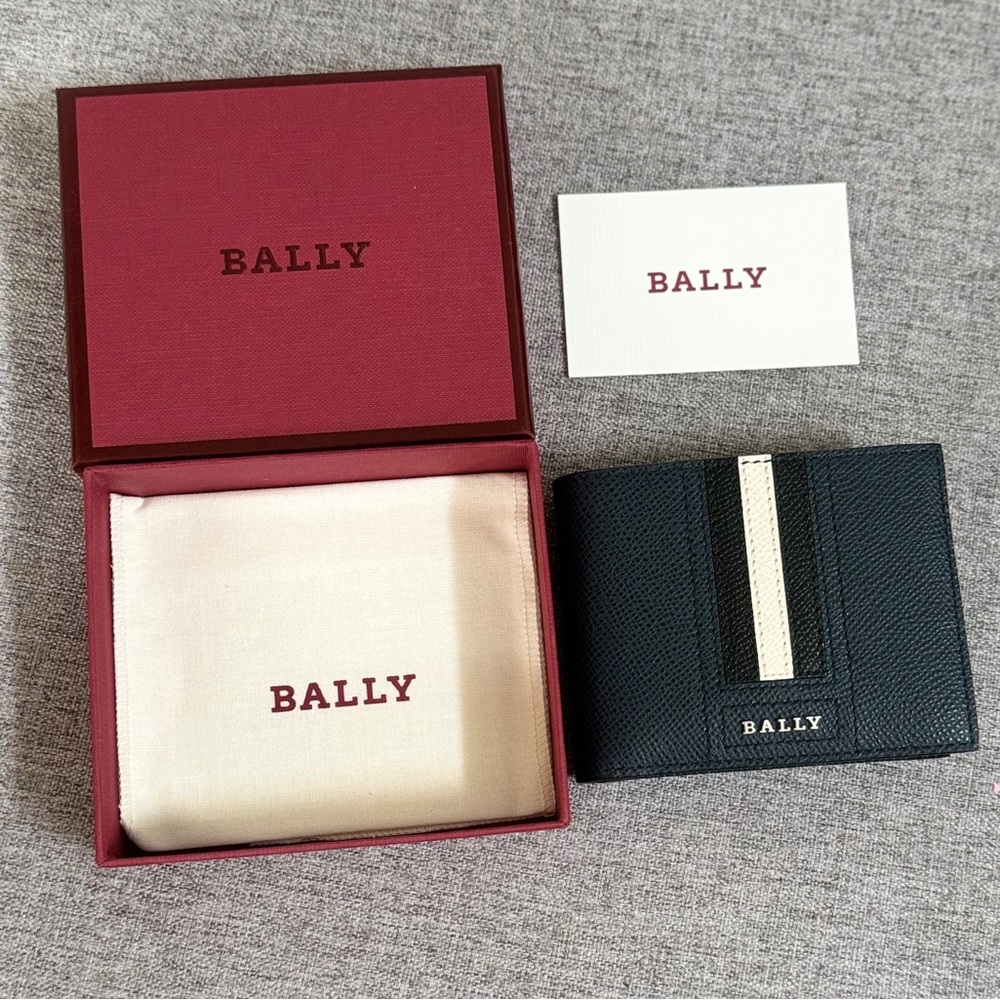 Bally New Blue Folding Wallet